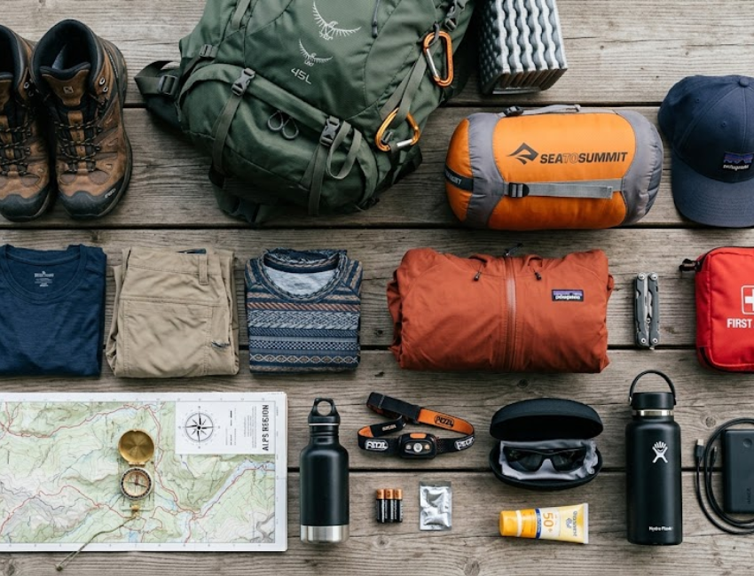 Essential adventure travel gear and packing equipment