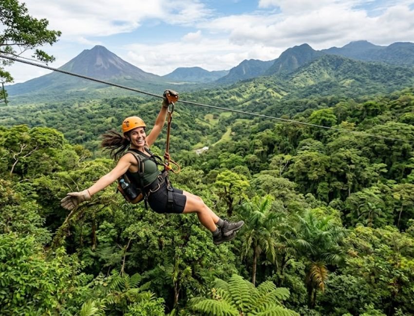 Costa Rica rainforest adventure and zip lining